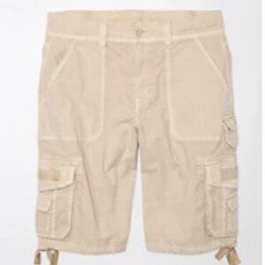 American Eagle AE Sz 8 Women’s High Rise Baggy Bermuda Cargo Shorts Stretch